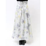 花柄バックレースアップフレアスカート | MERCURYDUO | 詳細画像27 