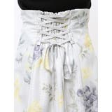 花柄バックレースアップフレアスカート | MERCURYDUO | 詳細画像28 