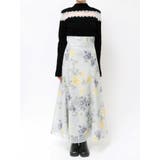 花柄バックレースアップフレアスカート | MERCURYDUO | 詳細画像31 