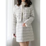 ツイード台形ミニスカート | MERCURYDUO | 詳細画像2 