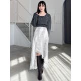 フラワー×レースフィットマーメイドスカート | MERCURYDUO | 詳細画像12 