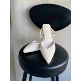 雑材ポインテッドトゥミュール | MERCURYDUO | 詳細画像1 