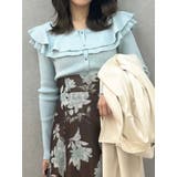 ミントグリーン | 編み変化ラッフルコンパクト | MERCURYDUO