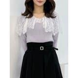 スカラレース襟ニット | MERCURYDUO | 詳細画像11 