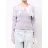 スカラレース襟ニット | MERCURYDUO | 詳細画像15 