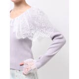 スカラレース襟ニット | MERCURYDUO | 詳細画像19 