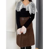 スカラレース襟ニット | MERCURYDUO | 詳細画像7 