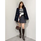 サイドビジューボタンパフスリーブニット | MERCURYDUO | 詳細画像20 