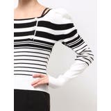 サイドビジューボタンパフスリーブニット | MERCURYDUO | 詳細画像32 