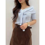 アイスブルー | レイヤードライクツイストニット | MERCURYDUO