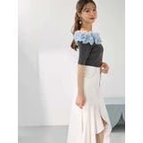 2WAY異素材ランダムラッフルニット | MERCURYDUO | 詳細画像14 