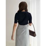 バイカラーフェイクレイヤードニット | MERCURYDUO | 詳細画像16 