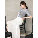 バイカラーフェイクレイヤードニット | MERCURYDUO | 詳細画像2 