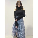 ケーブルパネルハイネックニット | MERCURYDUO | 詳細画像5