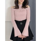 ピンク | ショルダースリットナローストラップニット | MERCURYDUO