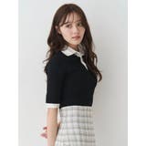 シャツレイヤードライクハーフスリーブニット | MERCURYDUO | 詳細画像4 