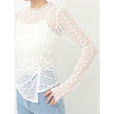 カットレースアシメトップス | MERCURYDUO | 詳細画像24