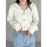 金ボタンボリュームスリーブカーデ | MERCURYDUO | 詳細画像5