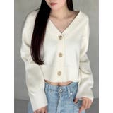 金ボタンボリュームスリーブカーデ | MERCURYDUO | 詳細画像6