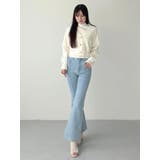 金ボタンボリュームスリーブカーデ | MERCURYDUO | 詳細画像8