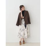 花柄ドッキングハーフスリーブワンピース | MERCURYDUO | 詳細画像13