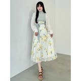 花柄ドッキングハーフスリーブワンピース | MERCURYDUO | 詳細画像22