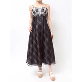 アイボリー | チェックシアーレイヤードキャミワンピース | MERCURYDUO