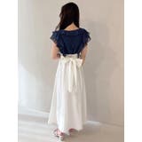 2WAYラッフルブラウスドッキングワンピース | MERCURYDUO | 詳細画像11