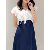 2WAYラッフルブラウスドッキングワンピース | MERCURYDUO | 詳細画像7