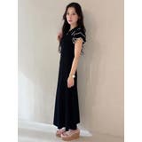 ポロ衿ラッフルニットワンピース | MERCURYDUO | 詳細画像17