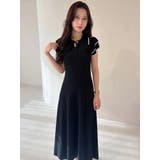 ポロ衿ラッフルニットワンピース | MERCURYDUO | 詳細画像18