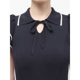 ポロ衿ラッフルニットワンピース | MERCURYDUO | 詳細画像23