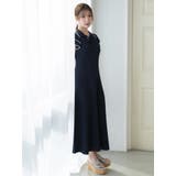 ポロ衿ラッフルニットワンピース | MERCURYDUO | 詳細画像3