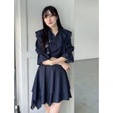 【セットアップ着用可】ラッフルシャツブラウス | MERCURYDUO | 詳細画像14 