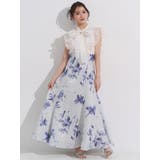 オーガンジー配色メローブラウス | MERCURYDUO | 詳細画像4 