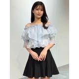 オフショルティアードブラウス | MERCURYDUO | 詳細画像20 