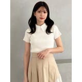 レース襟ハーフスリーブニット | MERCURYDUO | 詳細画像11