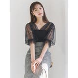 チュールギャザー使いニット | MERCURYDUO | 詳細画像14 