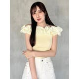 2WAY異素材ランダムラッフルノースリニット | MERCURYDUO | 詳細画像3