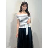 オフショルチュールドッキングニットワンピース | MERCURYDUO | 詳細画像15 