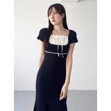 レースレイヤードマーメイドニットワンピース | MERCURYDUO | 詳細画像16 