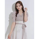 花柄パワショルニットドッキングワンピース | MERCURYDUO | 詳細画像7