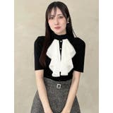 フロントラッフルリブニット | MERCURYDUO | 詳細画像16