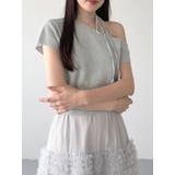 ミントグリーン | ワンショルダーチョーカーニット | MERCURYDUO
