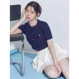 ネイビー | U.S. POLO ASSN.別注ケーブルカーディガン | MERCURYDUO