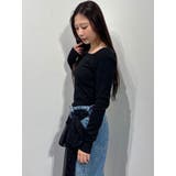 テレコ長袖トップス | MERCURYDUO | 詳細画像5