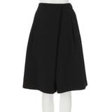 ブラック | ワイドフレアハーフパンツ | MURUA