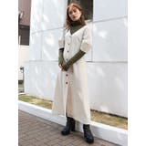 ホワイト | フロントボタンコートワンピース | MURUA