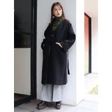 誕生日プレゼント ノーカラーモッサコート[品番：MKSW0026036]｜MURUA（ムルーア ロングコート