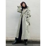 カーキ | シアープリーツコンビネーショントレンチ | MURUA